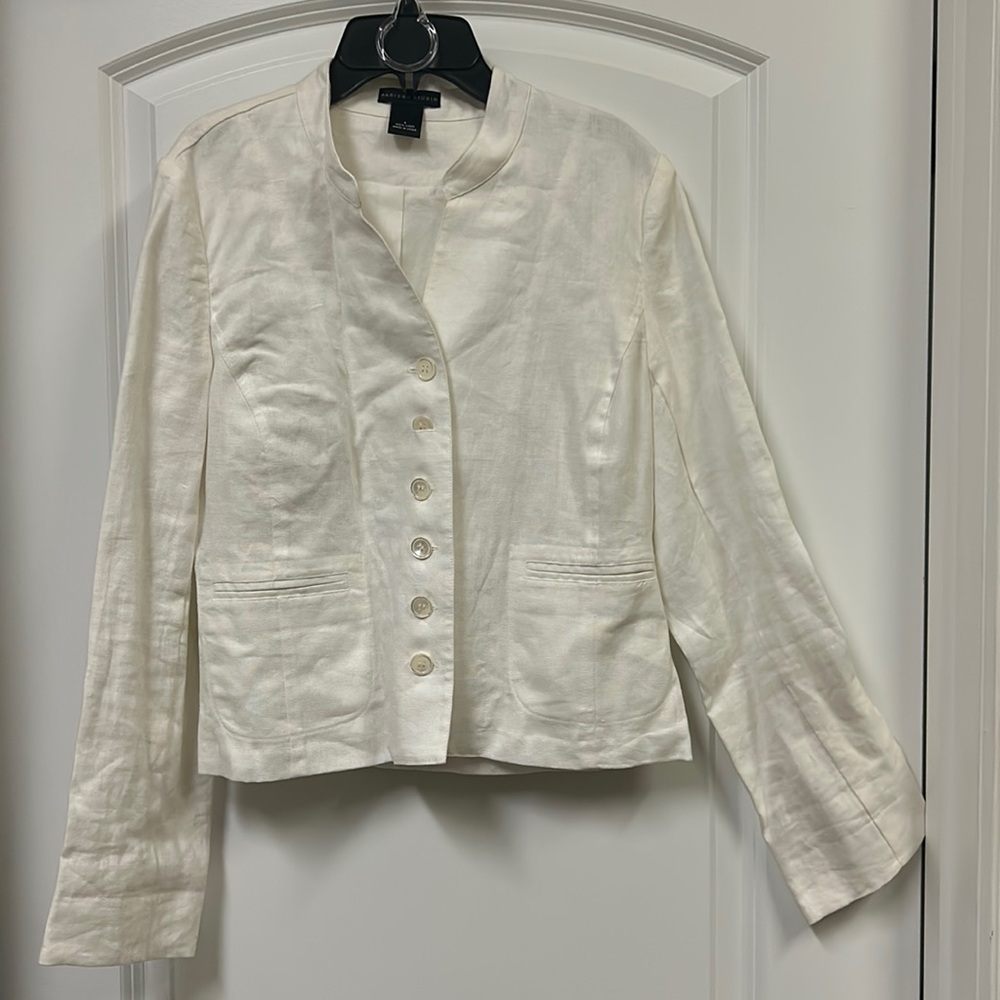 White linen suit
